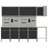 Set Of 11 Steel Medium Height-Adjustable Workshop Cabinet-615935714