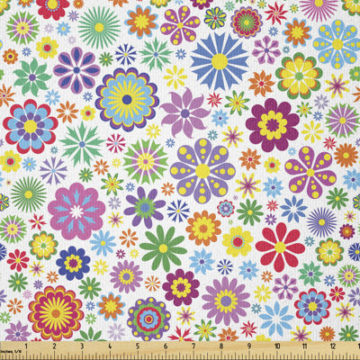 Dessaure Flowers Peace Flourishing Blooms Petals Multi-Purpose Fabric