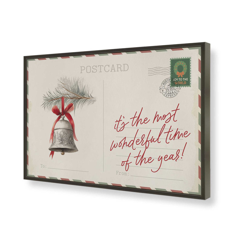 «Bells of Christmas Cheer», reproduction d'art, 11 po x 14 po, Noir satiné