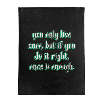 Quotes Chenille Indoor Rug
