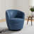Aunna PU Leather Swivel Soft Cushion Accent Chair-1413390081