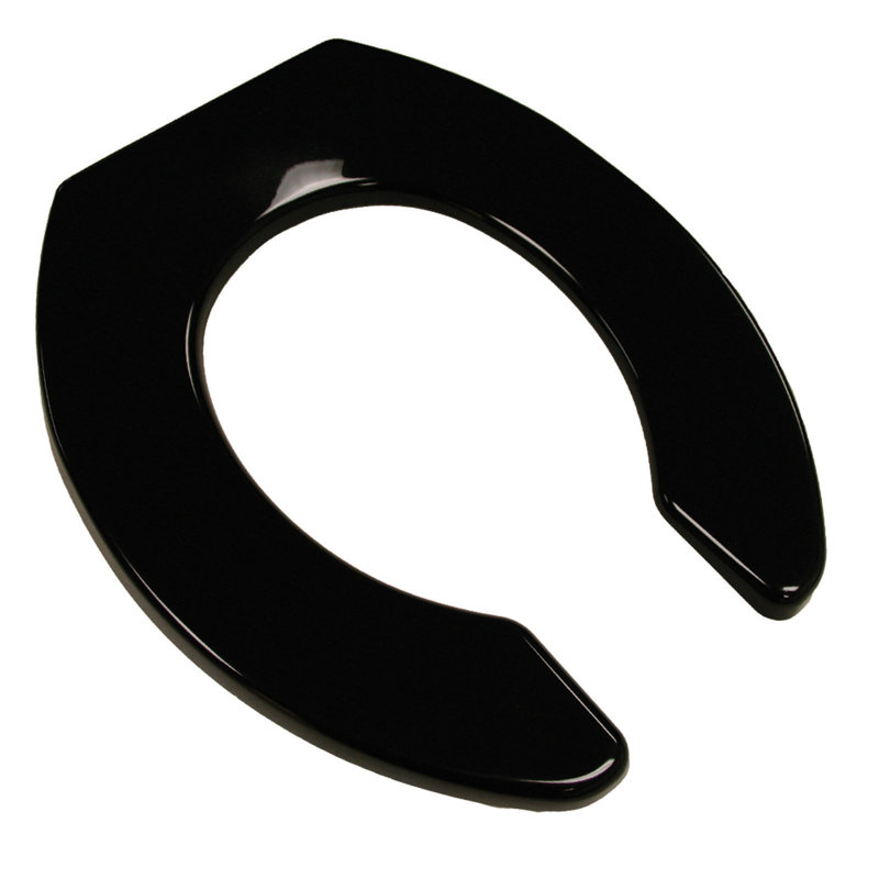 Siège de toilette allongé de qualité commerciale, Noir