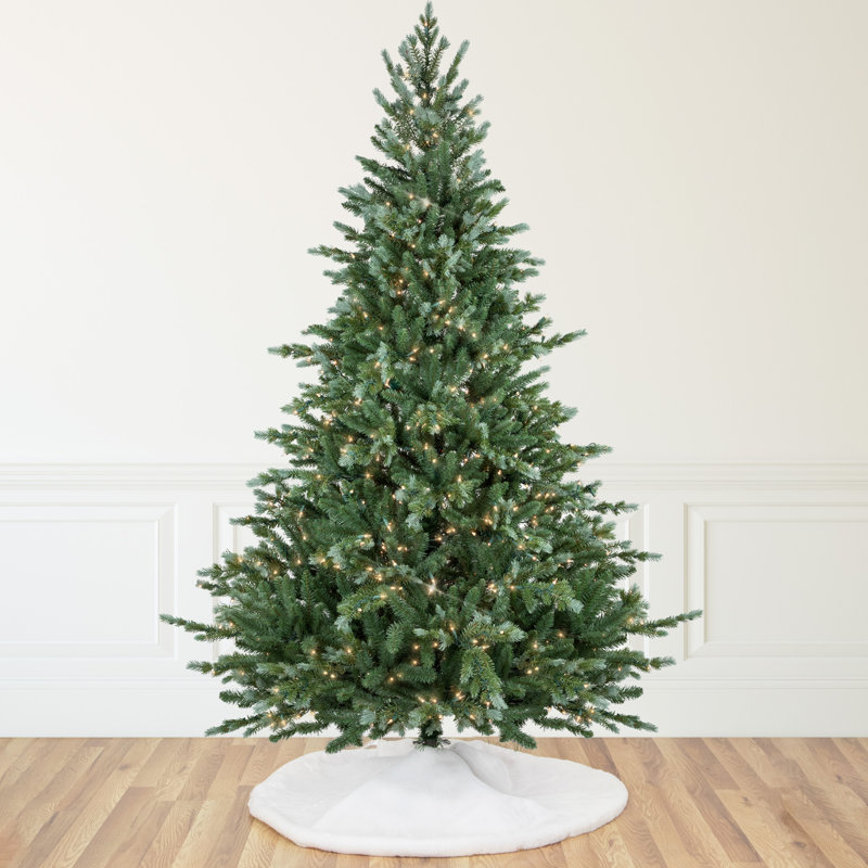 Lighted Artificial Fir Christmas Tree, 9' H