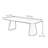 Solid wood ash unique dining table-110732187