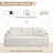 Boneless Modern Corduroy Loveseat Sofa, Compression Cloud Couch with 2 Pillows & 2 Cup Holders, No Assembly Couch in a Box for Small Space-1023267787-1019291158