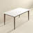 Lindsey Solid Wood White Top Dining Table-1754947093