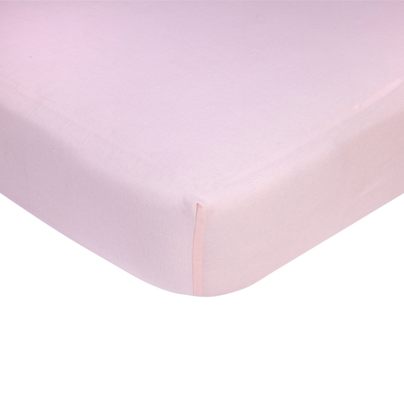Drap-housse pour lit de bébé Knit, Rose