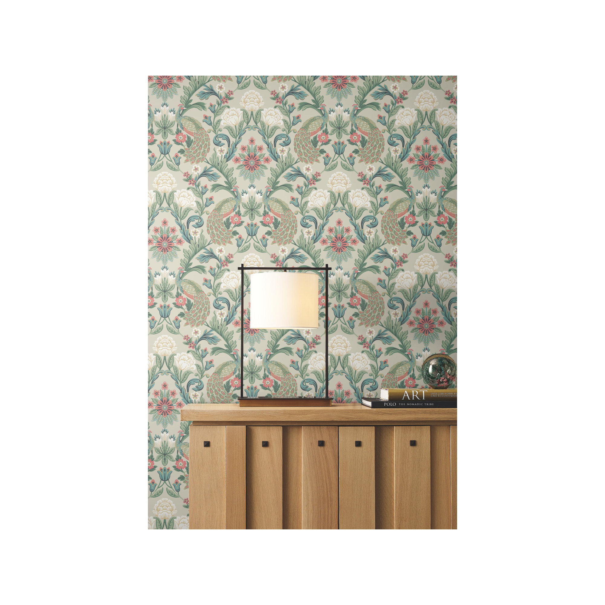 Harmony Floral Wallpaper, Taupe