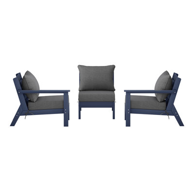 3-Piece Deep Seating Set With Cushions