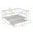 Full Size Metal Daybed with Twin Trundle, Storage, and USB Ports-1473659998