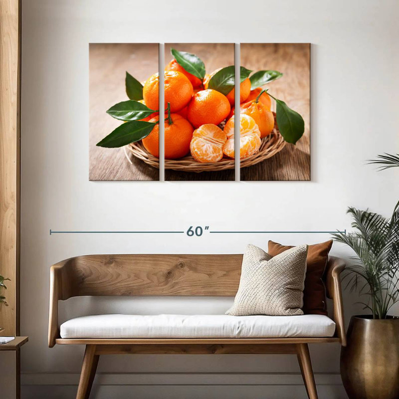 Yarlin Served Mandarin Oranges, 28" H x 45" W