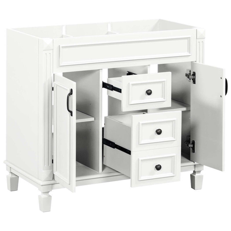 Bathroom Vanity without Top Sink, White