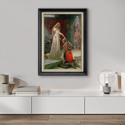 The Accolade par Edmund Leighton, reproduction d'art sur papier