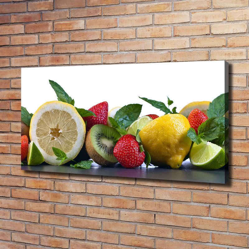 Fruits And Vegetables - Wrapped Canvas Print