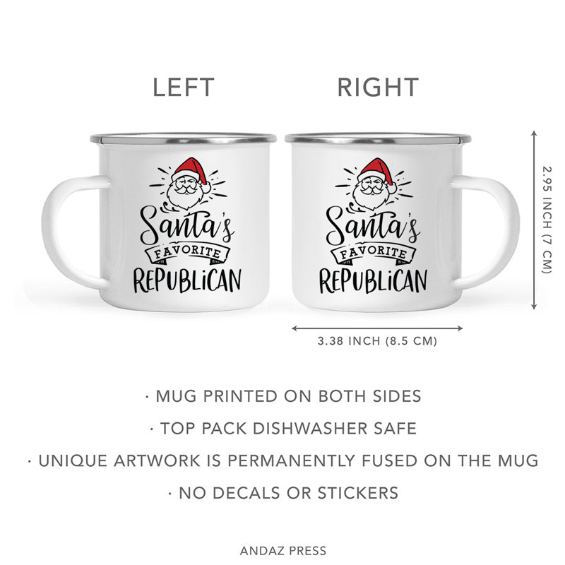 Tasse de camping militaire Yunus Santa's Favorite, Républicain