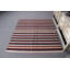 Tapis kilim à rayures fabriqué à la main pour le salon avec un motif rustique et un décor bohème plat