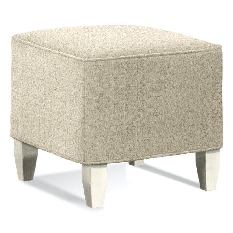 Repose-pieds Brooklyn, Brown Geometric, 0456-33, Blanc antique givré