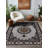 Albasa Collection Digital Print Cotton-Polyester Gray Moroccan Rug-1793313149
