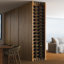 Crebessa 20 Bottle Wine Bottle Rack Silver