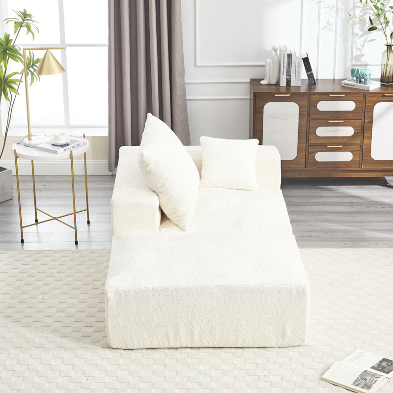 Canapé en mousse à mémoire de forme avec chenille et confort - idéal pour le salon, la chambre à coucher, un appartement, le bureau à domicile, les couches de tissu améliorées à déballage rapide sans tracas d'installation