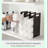 Ultimate SpaceSaver Black Interlocking Towel Organizer Duo