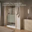 Composed 78 In. Sliding Shower Door With 3/8 In.-Thick Glass-563376457