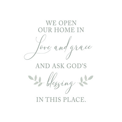 " We Open Our Home "
