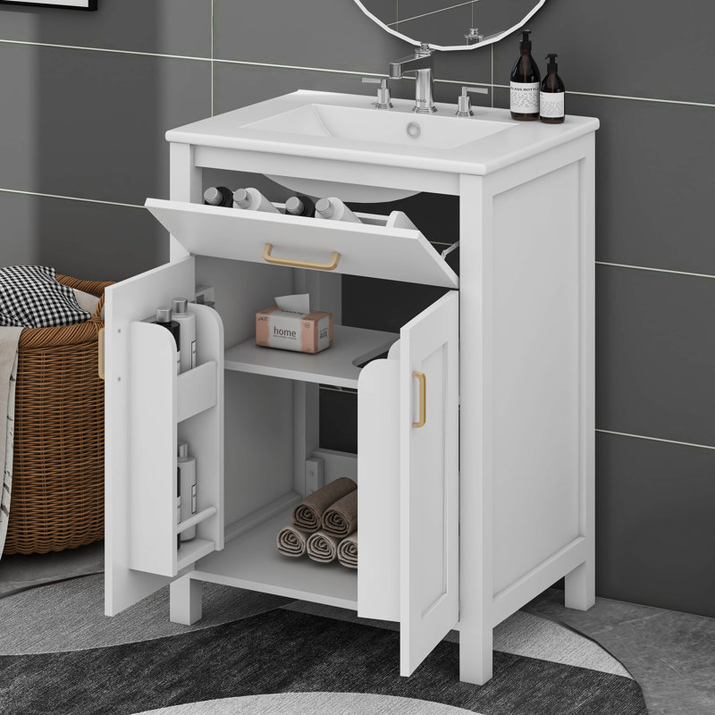 Bathroom Vanity Combo With Ceramic Sink