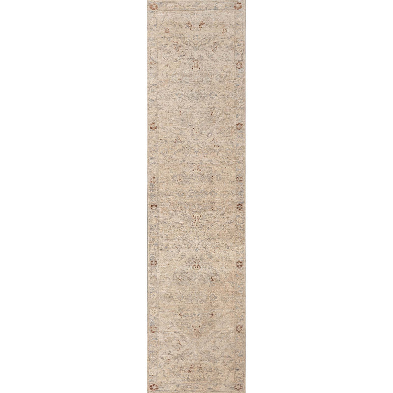 Handmade Silk and Wool Area Rug, Runner 2'6" x 10'