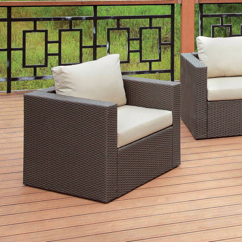 Chaise de patio avec accoudoirs Cato
