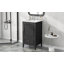 Meuble-lavabo de salle de bain avec lavabo, armoire de rangement avec porte et tiroir