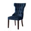 Chaise de salle à manger en velours Margary Nora-1459993234