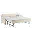 Lit de jour simple avec couchette et port USB Upholstery-566957137