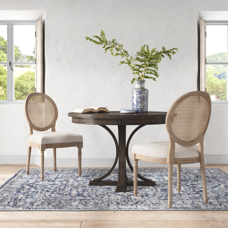 Pelaez 20" Wide Dining Chair with Cane Back