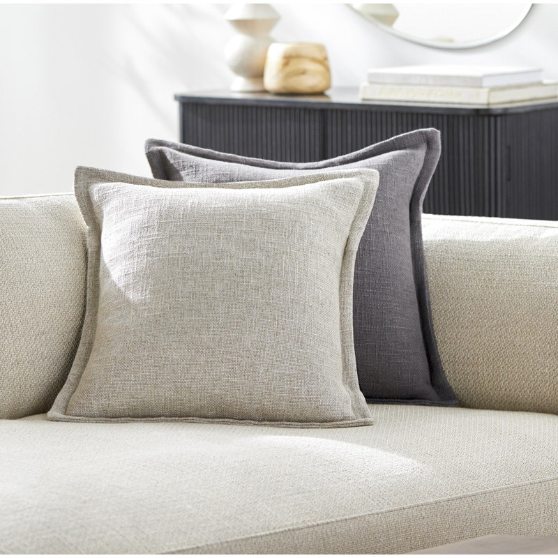 Coussin Thurman, Polyester/ Bourre en polyester, 20 po x 20 po, Beige