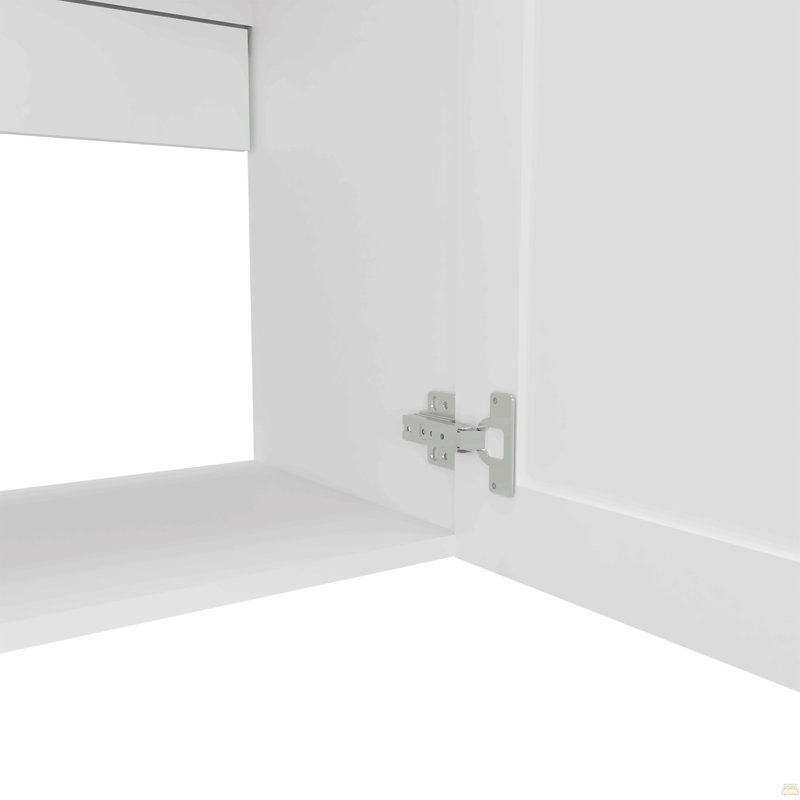 Armoire murale, 2 portes, blanc, Blanc