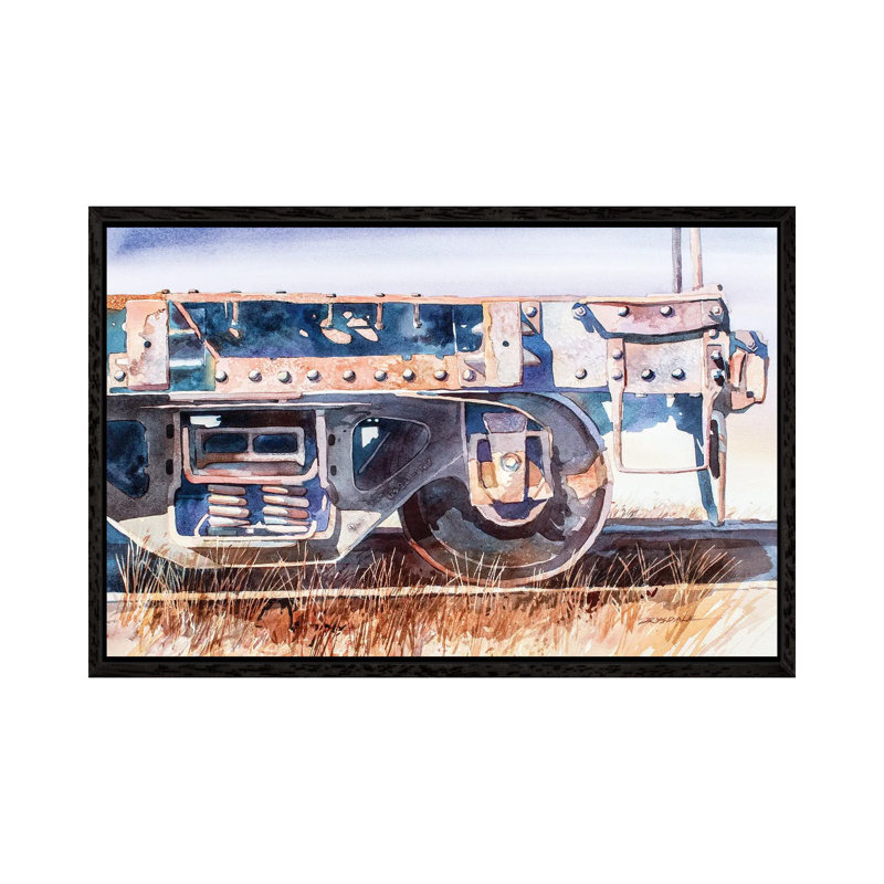 Rusted Relic by Bill Drysdale - Floater Frame Gallery-Wrapped Canvas Giclée on Canvas, Black Framed