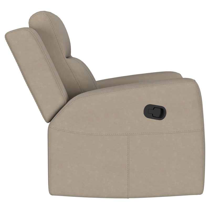 Kemarah Upholstered Recliner Chair Taupe, Brown