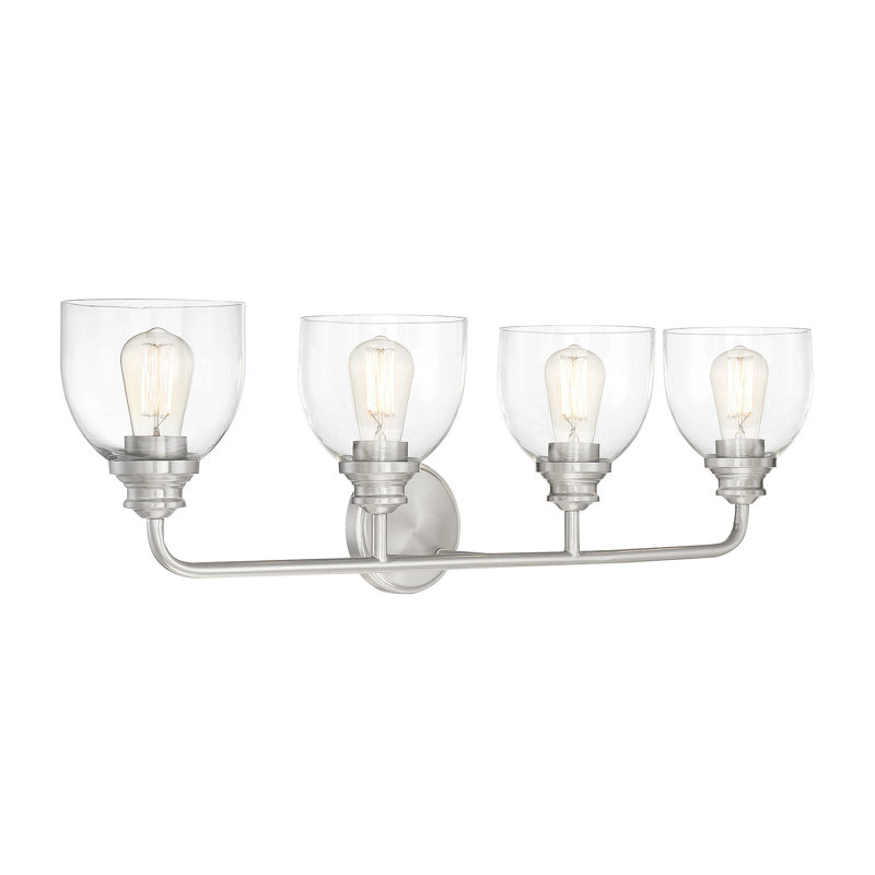 Ambrosi 4 - Light Dimmable Vanity Light, Satin Nickel