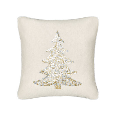 CLEYERA Beige Square Cushion
