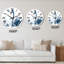 Cygnes en forme de cœur noir et blanc - Horloge murale traditionnelle-846155818
