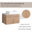 Meuble-lavabo mural simple 30 po avec comptoir en céramique