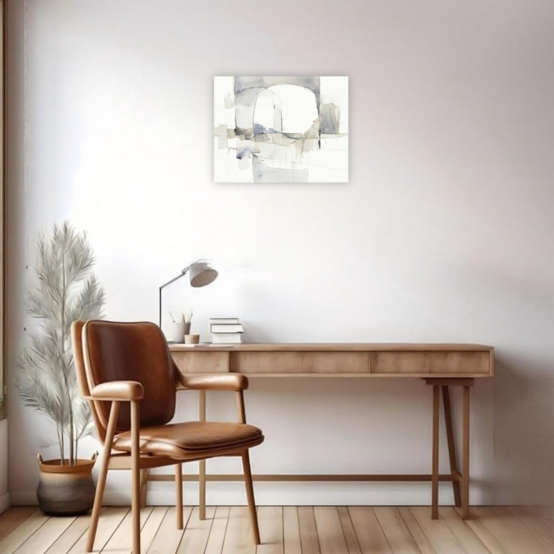 Art mural en toile grise 24 "x 18"