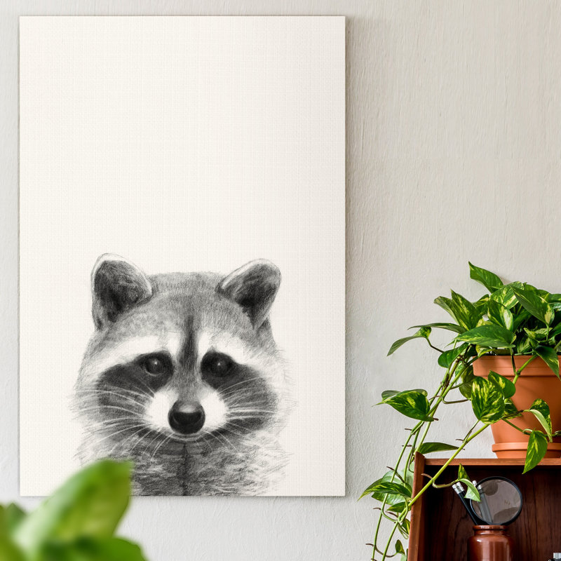 Reproduction d’art sur toile tendue « animal mug II », H 27 po x l 18 po x P 1,5 po