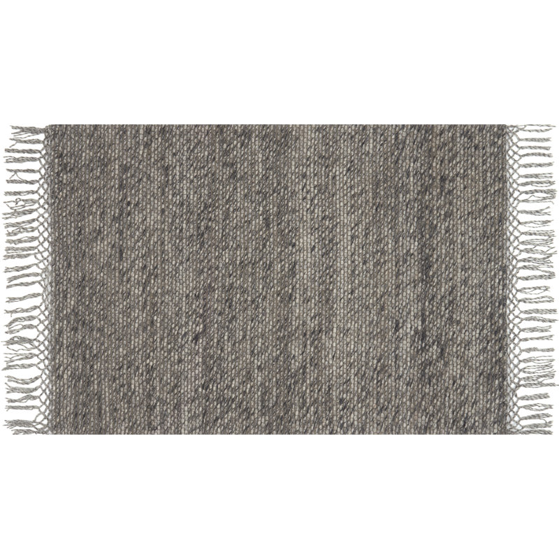 Brea Hand Loomed Gray Rug, Rectangle 9'3" x 13'