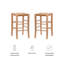 Tabouret de bar et de comptoir avec siège en rotin Halvorson-1156844850-1156844813