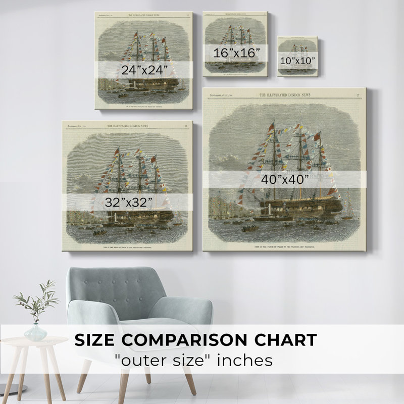 " Antique Clipper Ship III ", 32" H x 32" W x 1.5" D