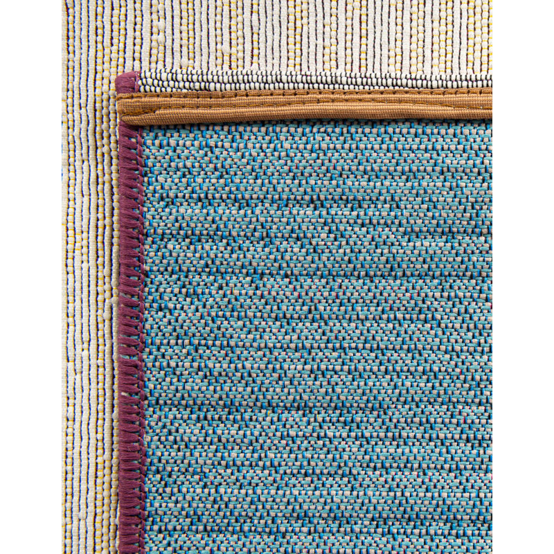 Slate Hower Indoor/Outdoor Area Rug, Square 7'10"