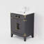 Ensemble de meuble-lavabo simple, plateau en acrylique et robinet en acrylique l 24 po x P 18 po Laurel-104788553