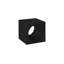 Void Side Table, Black Stone